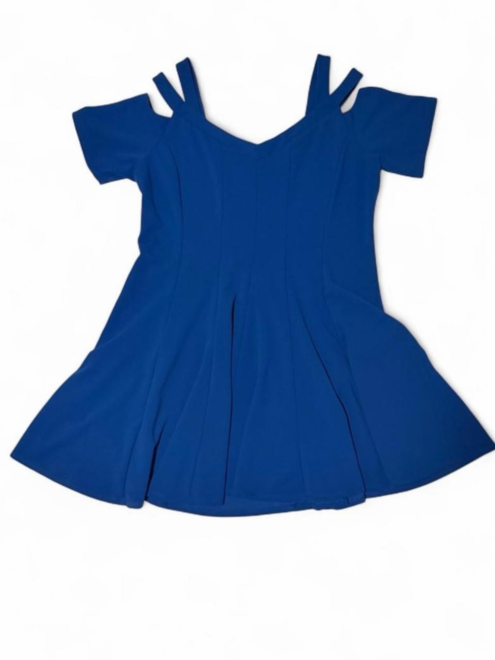 Lane Bryant Royal Blue Cut-Out Strappy Shoulder Midi Dress